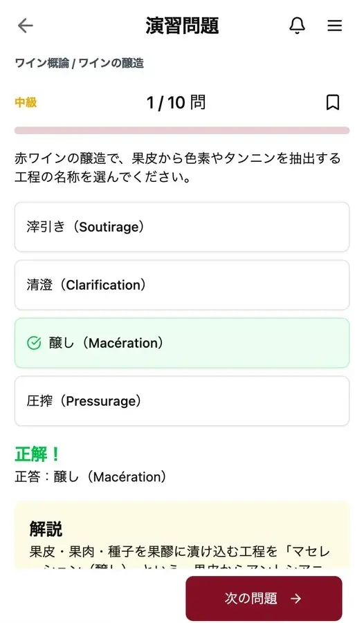 充実した解答と解説