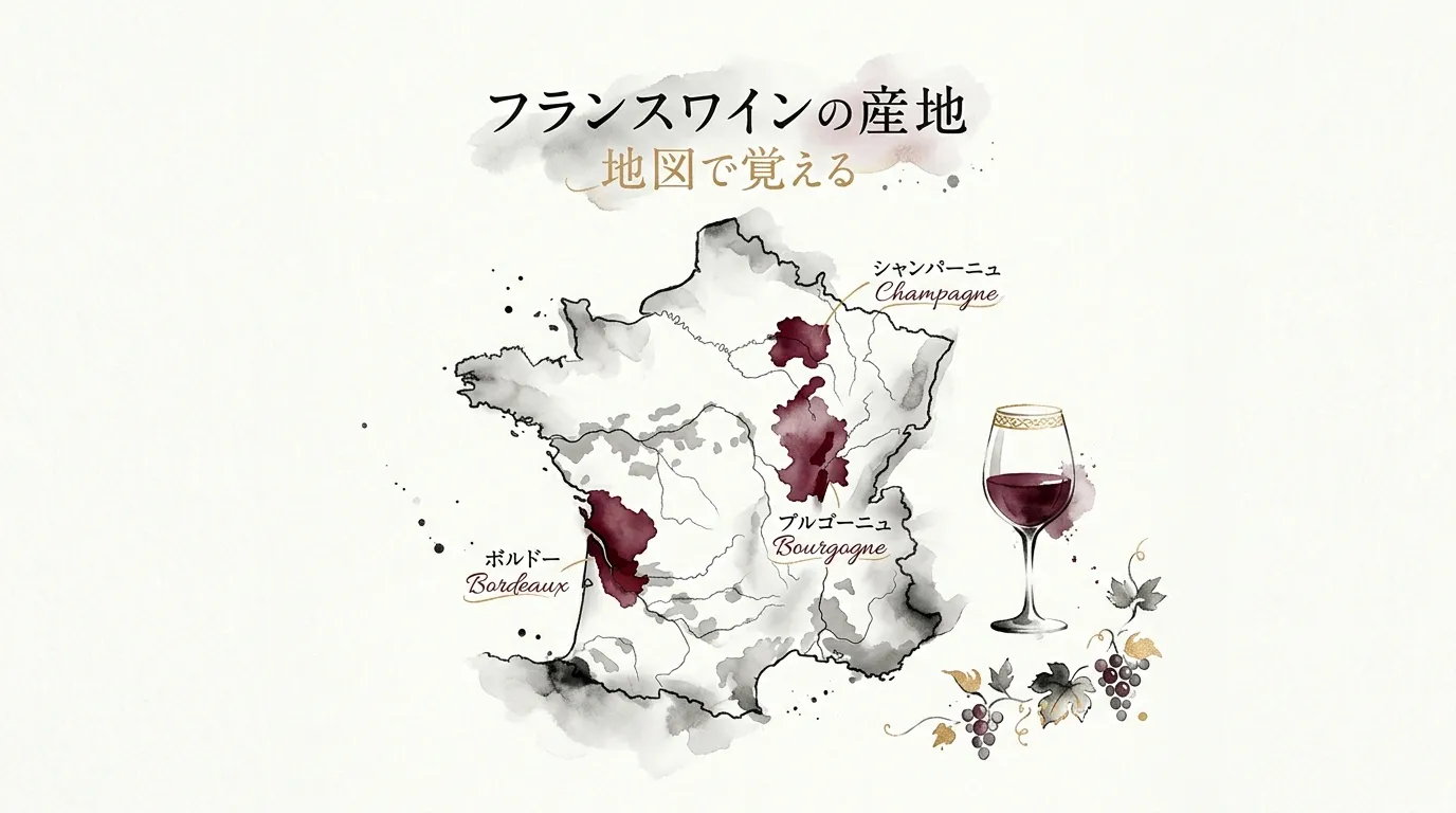 地図問題で産地を暗記